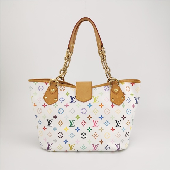 Louis Vuitton Monogram Multicolor Annie GM Shoulder Bag White - Picture 2 of 10